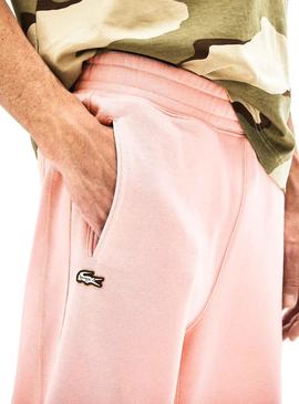 Pantalón de chandal Lacoste rosa de hombre-b