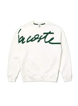 Sudadera Lacoste Live Unisex Signature Blanco