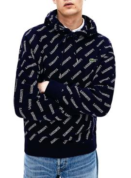 Sudadera Lacoste Live Signature Marino Para Hombre