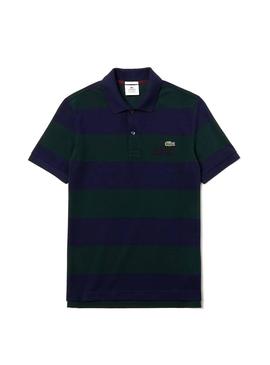 Polo Lacoste Live Bordado Rayas Para Hombre