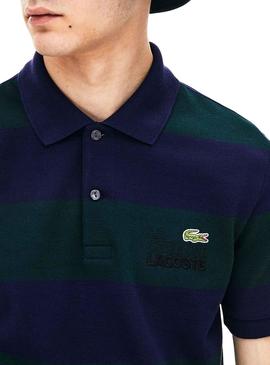 Polo Lacoste Live Bordado Rayas Para Hombre