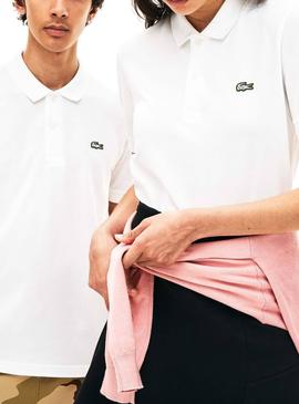 Polo Lacoste Live Unisex Strech Blanco