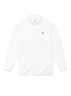 Camisa Lacoste Live Blanco Oxford Para Hombre