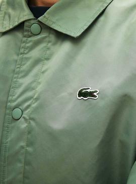 Chaqueta Lacoste Live Verde Bordada Para Hombre