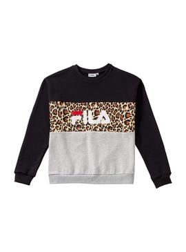 Sudadera Fila Leah Leopardo Para Mujer