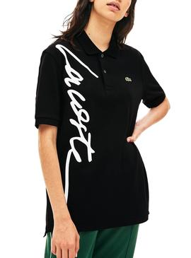 Polo Lacoste Live Unisex Negro Logo