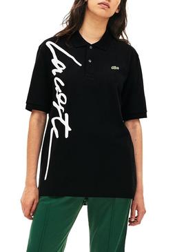 Polo Lacoste Live Unisex Negro Logo