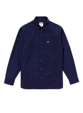 Camisa Lacoste Live Boxy Marino Para Hombre