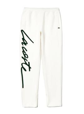 Pantalón Lacoste Live Unisex Signature Blanco