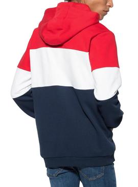 Sudadera Fila Blocked Hoodie Rojo Hombre