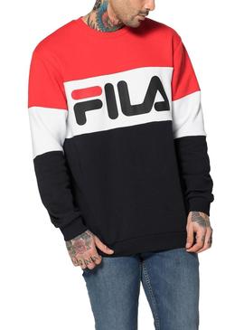 Sudadera Fila Blocked Rojo Para Hombre