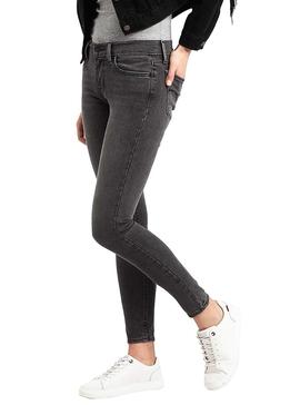 Pantalón Vaquero Levis 710 Innovation Gris Mujer