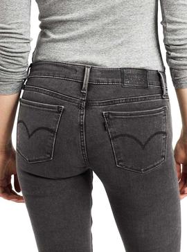 Pantalón Vaquero Levis 710 Innovation Gris Mujer