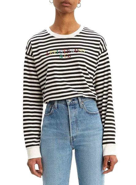 eterno Serafín Agregar Camiseta Levis Graphic Stripes Para Mujer