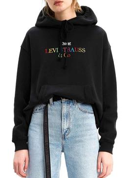 Sudadera Levis Unbasic 90S Negro Para Mujer