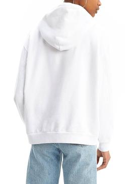 Sudadera Levis Unbasic 90S Blanco Para Mujer