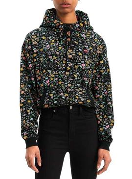 Sudadera Levis Unbasic Hoodie Floral Para Mujer