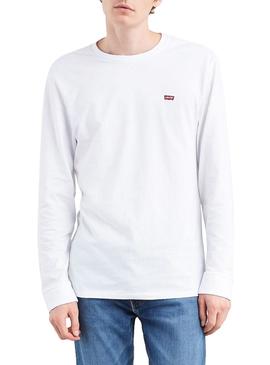 Camiseta Levis Patch Blanco Para Hombre