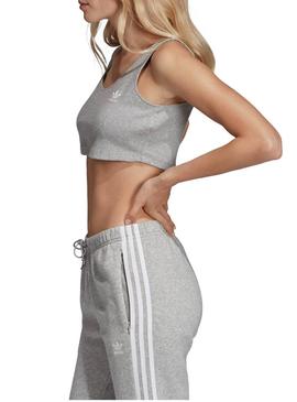 Top Adidas Styling Com Gris Mujer