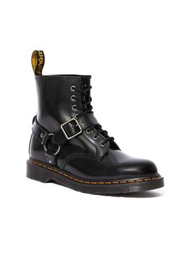 Botas Dr Martens 1460 Harness Negro Mujer