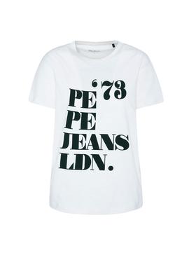 Camiseta Pepe Jeans Mia Blanco Mujer
