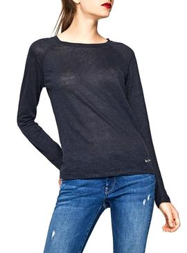 Camiseta Pepe Jeans Mayday Azul Para Mujer