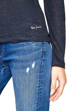 Camiseta Pepe Jeans Mayday Azul Para Mujer