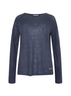 Camiseta Pepe Jeans Mayday Azul Para Mujer