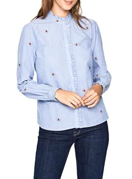 Camisa Pepe Jeans Lily Azul Para Mujer