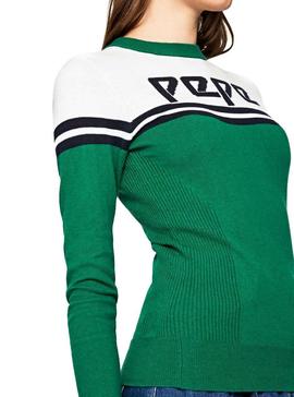 Jersey Pepe Jeans Olimpic Verde Para Mujer