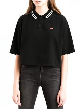 Polo Levis Lila Negro Para Mujer