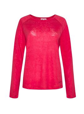 Camiseta Pepe Jeans Mayday Rojo Para Mujer