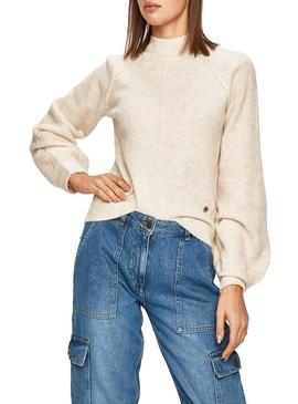 Jersey Pepe Jeans Clotilde Beige Para Mujer