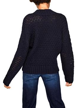 Jersey Pepe Jeans Helaia Marino Para Mujer