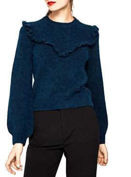 Jersey Pepe Jeans Coqueta Azul Para Mujer