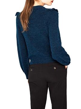 Jersey Pepe Jeans Coqueta Azul Para Mujer