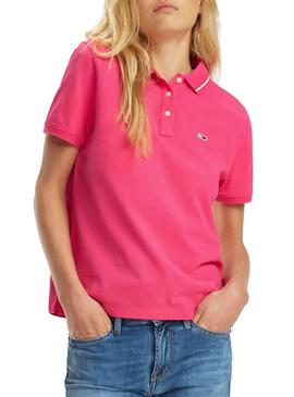 Polo Tommy Jeans Classics Rosa Mujer