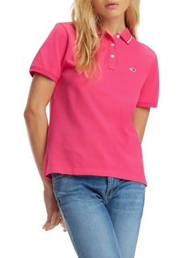 Polo Tommy Jeans Classics Rosa Mujer