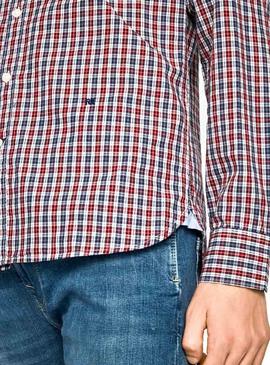 Camisa Pepe Jeans Thomas Cuadros Para Hombre