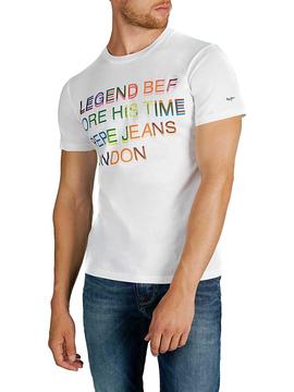 Camiseta Pepe Jeans Lewis Blanco Para Hombre