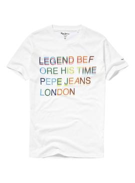 Camiseta Pepe Jeans Lewis Blanco Para Hombre