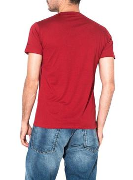 Camiseta Pepe Jeans Baxter Granate Para Hombre