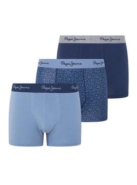 Pack Calzoncillos Pepe Jeans Colis Azul Hombre