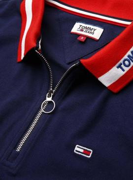 Polo Tommy Jeans Branded Marino Mujer