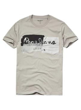 Camiseta Pepe Jeans Stepney Gris Para Hombre