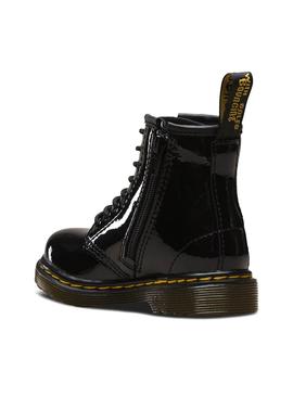 Botas Dr Martens Toddler 1460 Patent Negro Niños