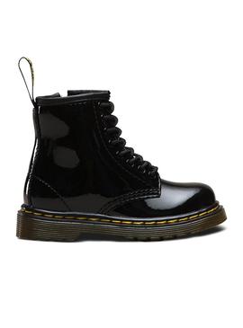 Botas Dr Martens Toddler 1460 Patent Negro Niños