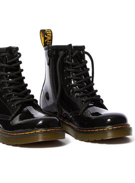 Botas Dr Martens Junior 1460 Patent Negro Niños