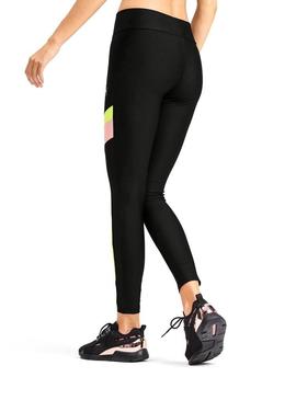 Leggings Puma Chase Negro Neón Para Mujer