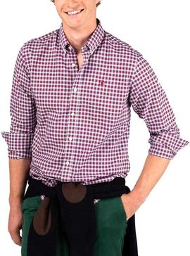 Camisa El Ganso Oxford Check Rojo Hombre